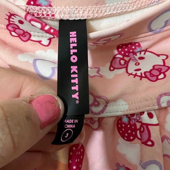 Hello Kitty Strawberry Skirted Swim Bottoms Plus 3x Kawaii Pink Sanrio NWT - Picture 4 of 6